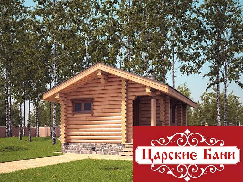 Сруб бани 6х7