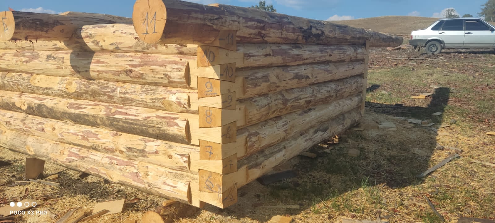 Фото схемы сборки сруба бани